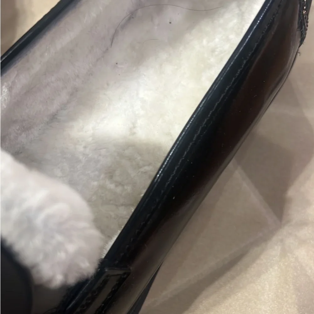 Iceberg black & white fur platform leather loafers size EU 39 US 9 NWT - Picture 9 of 10